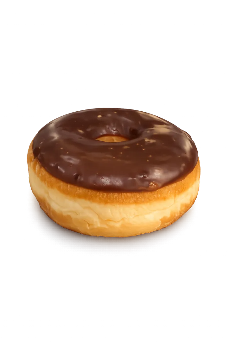 Chocolate frosted donut
