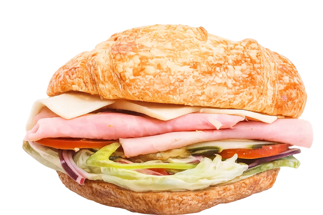 Ham and cheese croissant