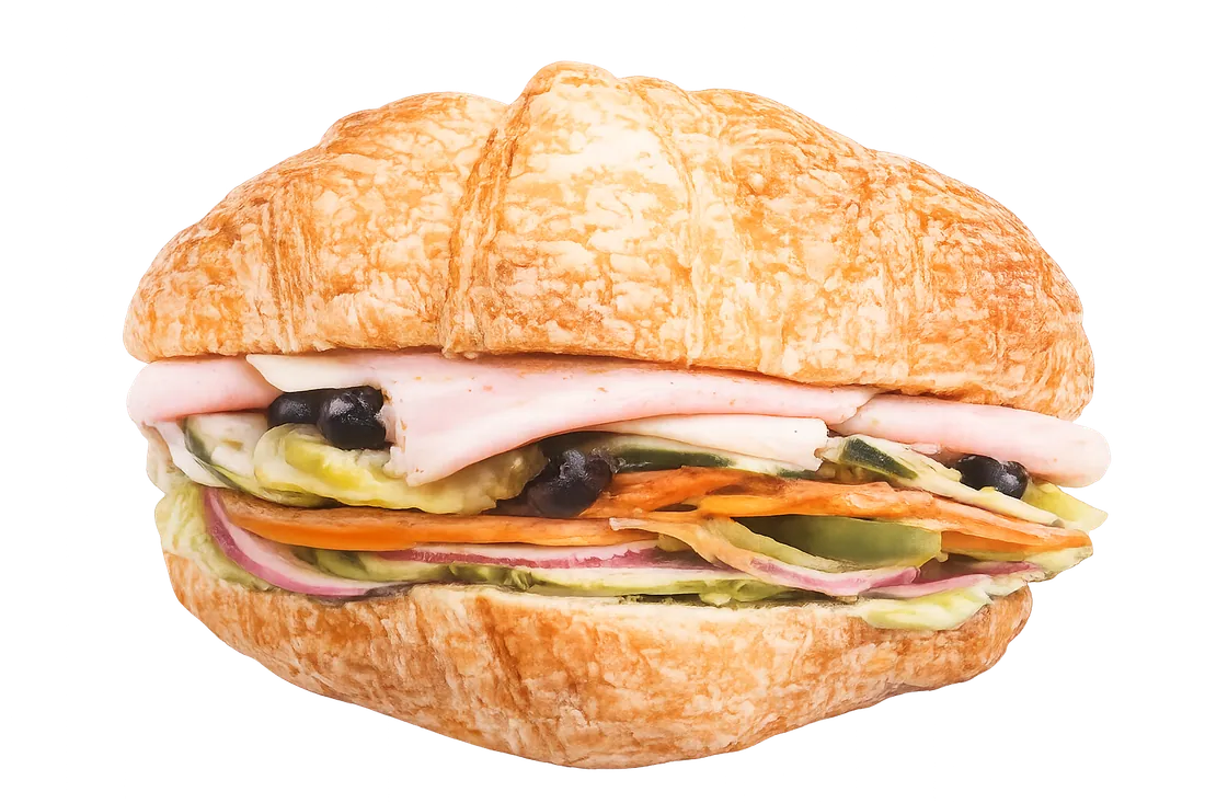 Turkey and cheese croissant