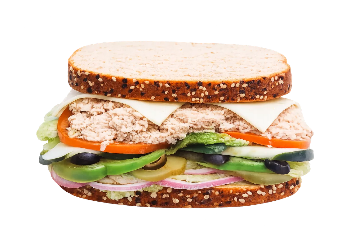 Tuna and cheese toast sandwich