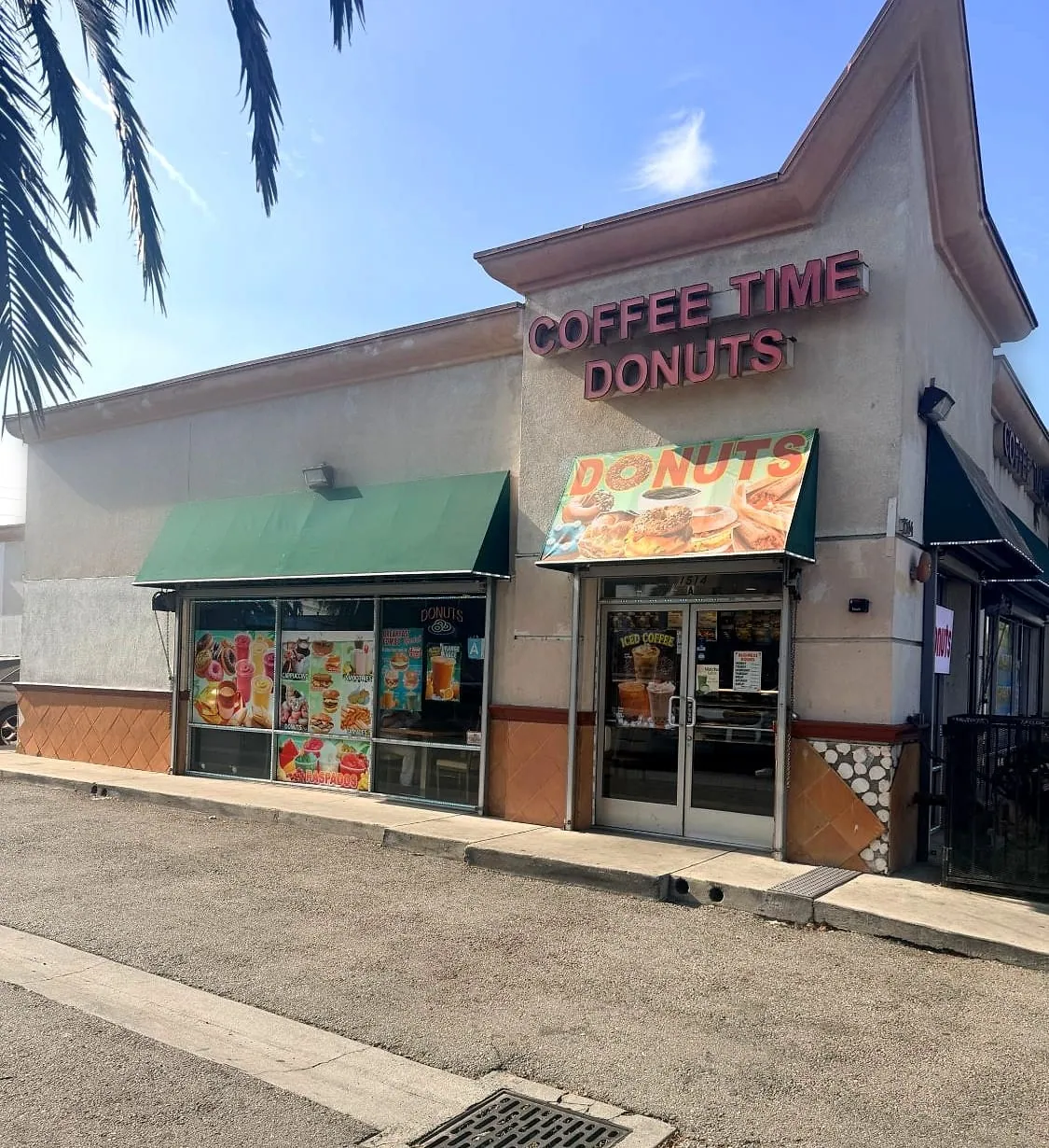 Coffee Time Donuts storefront on Long Beach Blvd, Compton
